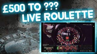 Live Roulette £500 to ???? Redemption??