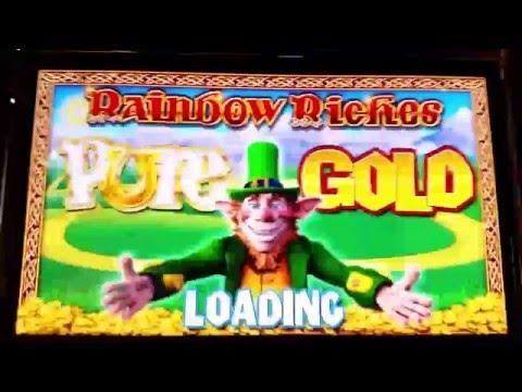 Rainbow Riches Pure Gold Session With Pot At End