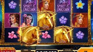 SPIRIT OF THE UNICORN Video Slot Game with a FREE SPIN BONUS • SlotMachineBonus