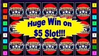 •Big Win on $5 Triple Ruby Star Slot Machine! Jackpot, Handpay Jackpot, Handpay Aristocrat, IGT, WMS