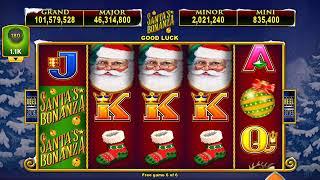 SANTA'S BONANZA Video Slot Casino Game with a FREE SPIN BONUS
