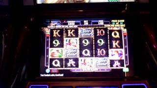 Golden Knight slot machine bonus 2 retriggers at Revel Casino