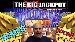 $30 / SPIN •JACKPOT HANDPAY on DOUBLE GOLD!!