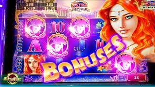 BONUSES!!! Secret of the Mermaid - Free Spins on 1c Konami Video Slot Machine