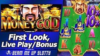 Money God Slot - First Look, Live Play and Free Games Bonus in New Konami game