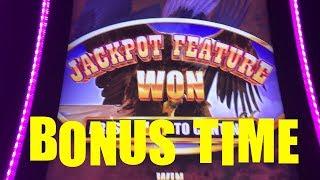 BUFFALO GRAND Live Play Max Bet with BONUS and NICE WIN Slot Machine