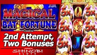 Magical Bat Fortune Slot - Second Attempt, Two Free Spins Bonuses