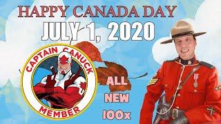 Canada Day 2020: July 1st - All New 100x (or more) wins!