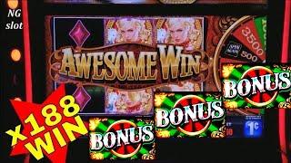 Riverboat Queen Slot Machine •BIG WIN• Line Hit & BONUS WON  ! Max Bet Live Slot Play • NG Slot
