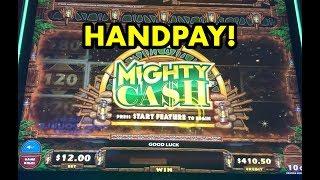 HANDPAY: Mighty Cash Outback Bucks bonuses!