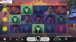 Hotline - new slot release from Netent dunover tries.
