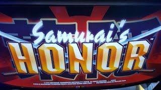 •NICE WINS• Samurai's Honor - Slot Machine Line Hits • MAX BET ~ Aristocrat•