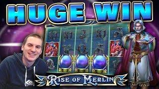 HUGE WIN on Rise of Merlin Slot - £6 Bet!