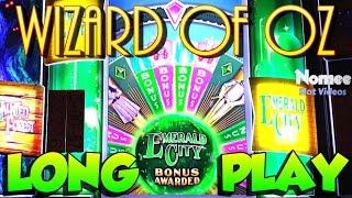Wizard of Oz Emerald City Slot Machine - Long Play with a friendly neighbor