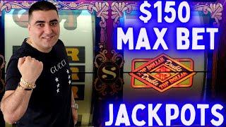 OMG JACKPOTS At $150 Max Bets On Top Dollar Slot Machine