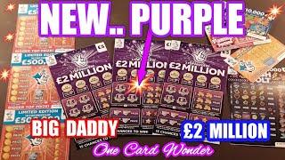 NEW..PURPLE £2 Million BIG DADDY Scratchcard  and Bonus Cards.. mmmmmmMMM..says ★ Slots ★