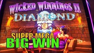 •NEW ! WICKED WINNINGS II DIAMOND•MEGA BIG WIN on SUPER FREE GAMES•Live Play @ Barona Casino•彡栗