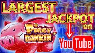 RECORD BREAKING! THE LARGEST PIGGY BANKIN JACKPOT ON YOUTUBE!
