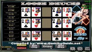 Loose Deuces 3 Hand Video Poker