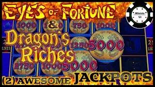 •️HIGH LIMIT Lightning Link Dragon's Riches & Eyes of Fortune (2) JACKPOT HANDPAYS •️$25 BONUS ROUND