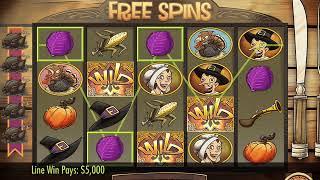 PILGRIMS! Video Slot Casino Game with a "BIG WIN" FREE SPIN BONUS
