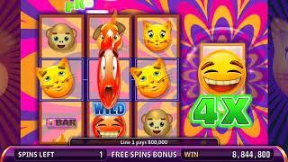 EMOJI MOJO Video Slot Casino Game with an EMOJI FREE SPIN BONUS