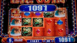 Kronos Slot Machine Bonus - 10 Free Games Win with Stacked Wilds