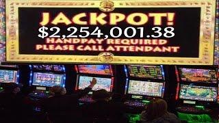 •$2.2 Million Jackpot Handpay Cashout BIG Bonus Casino Video Slot Machine Quick Hit, Buffa • SiX Slo