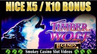 TimberWolf Deluxe Slot Machine x5/x10 Nice Bonus Win ` Aristocrat