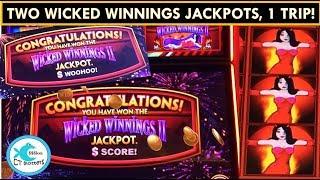 TWICE AS NICE! Two Wicked Winnings Jackpots in One Trip! WONDER 4 SLOT MACHINE