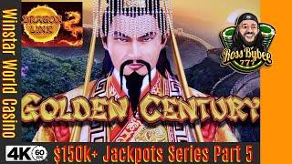 Over $150k in JACKPOTS! Dragon Link Golden Century MEGA JACKPOT Session Part 5 Winstar