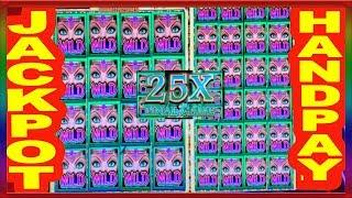 ** AWESOME JACKPOT HANDPAY ** CLEOPATRA III ** 25 X MULTIPLIER  ** SLOT LOVER **