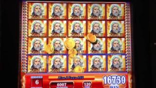 ZEUS II slot machine FULL SCREEN WIN