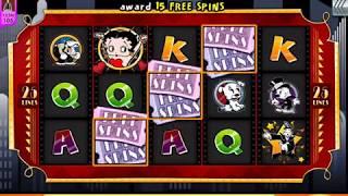 BETTY BOOP Video Slot Casino Game with a FREE SPIN AND WHEEL BONUS
