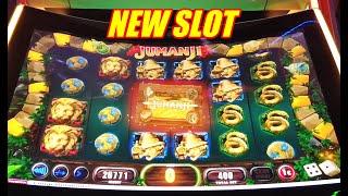 Trying the new Jumanji slot then hitting a handpay on Super Reel Em In!