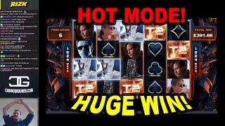 Terminator 2 Slot: HOT MODE!! HUGE WIN! - £2.70 Bet