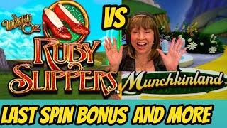 Ruby Slippers Last Spin Bonus VS Munchkinland Bonuses