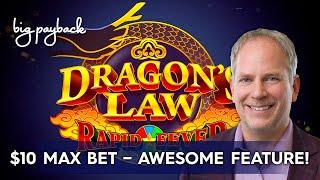 AWESOME WIN & RETRIGGER! Dragon's Law Rapid Fever Slot - LOVED IT!
