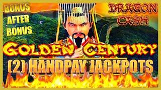 HIGH LIMIT Dragon Cash Link Golden Century (2) HANDPAY JACKPOT ⋆ Slots ⋆$100 Bonus Round Slot Machin