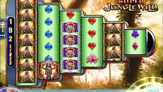 SUPER JUNGLE WILD Video Slot Casino Game with a "BIG WIN" FREE SPIN BONUS