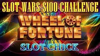 SLOT WARS $100 Challenge - WHEEL OF FORTUNE (IGT) Slot Machine