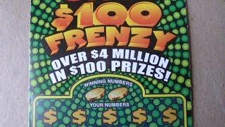 Super $100 Frenzy - Illinois Instant Lottery Ticket Scratchcard