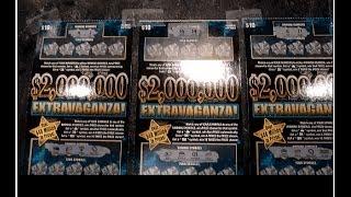 Playing THREE $10 Lottery Tickets - $2,000,000 Extraganza