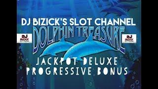 ~ LOW ROLLING...BIG WINNING ~ Dolphins Treasure Slot Machine ~ JACKPOT DELUXE PROGRESSIVES! • DJ BIZ