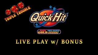 Triple Quick Hit Black Gold - very nice session - Slot Machine Bonus