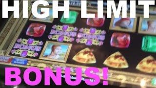 *** HIGH LIMIT *** LIVE PLAY on Davinci Diamonds Slot Machine with Bonus