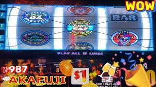 Great Start at Barona Casino⋆ Slots ⋆ SIZZLING WILDS Slot Machine Max Bet $8/ 3 Reels Slot 赤富士スロット バロナ カジノ