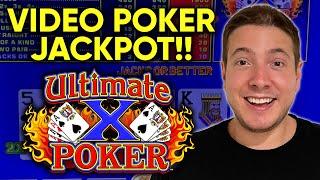 Awesome JACKPOT HANDPAY On Ultimate X Video Poker!