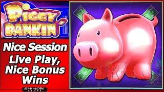 Piggy Bankin Slot - First Attempt, Nice Session, Nice Bonus Wins