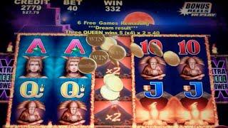 Fire Light II Slot Machine Bonus - 9 Free Games with Wild Multipliers - Nice Win